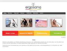 Tablet Screenshot of ergosana.nl